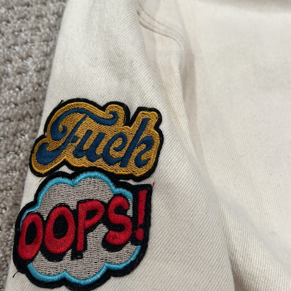 Patchwork Bomber Jacket - image 4